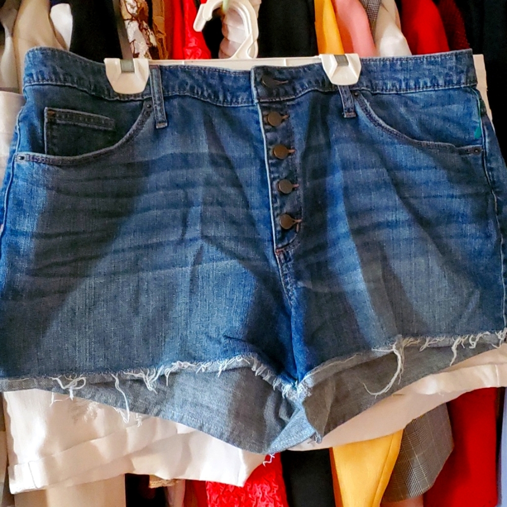 Blue jean shorts